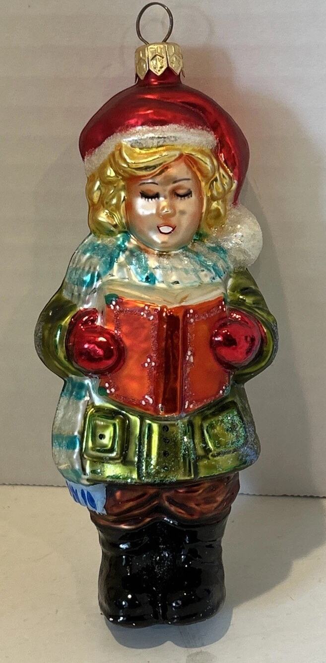 RARE CHRISTOPHER RADKO CHORUS GIRL BLOWN GLASS ORNAMENT 6.5"